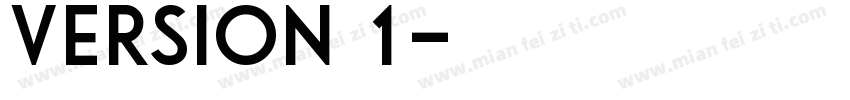 version 1字体转换